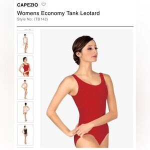 New with Tags Capezio Leotard Size Medium